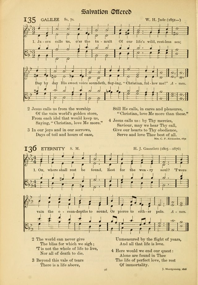 Hymns of Worship and Service. (Chapel ed.) page 96