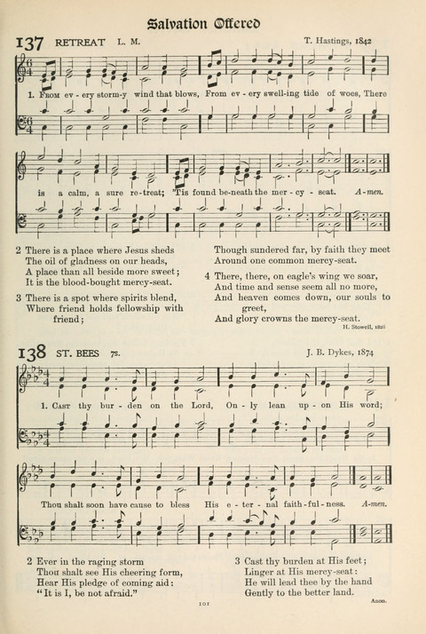 Hymns of Worship and Service: College Edition page 101