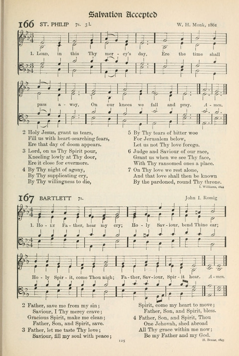 Hymns of Worship and Service: College Edition page 125