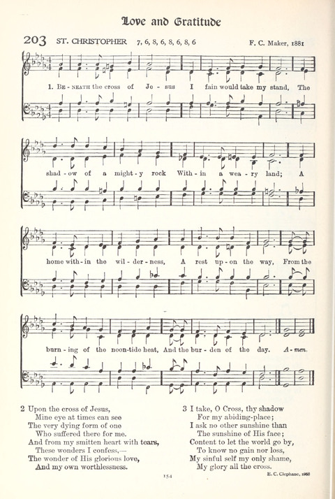 Hymns of Worship and Service: College Edition page 154