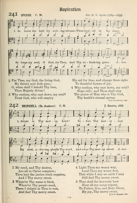 Hymns of Worship and Service: College Edition page 179