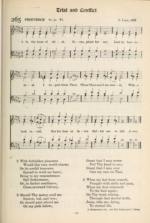 Hymns of Worship and Service: College Edition page 195