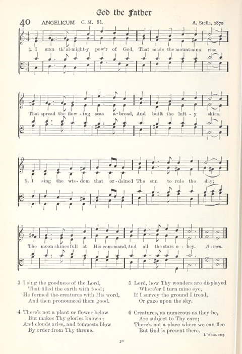 Hymns of Worship and Service: College Edition page 30