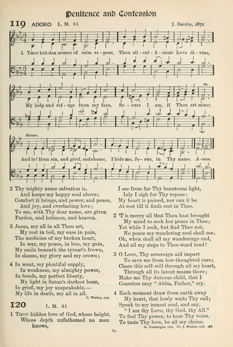 Hymns of Worship and Service: College Edition page 89