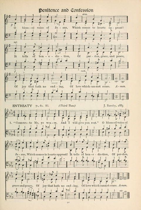 Hymns of Worship and Service: College Edition page 91