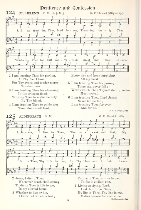 Hymns of Worship and Service: College Edition page 94