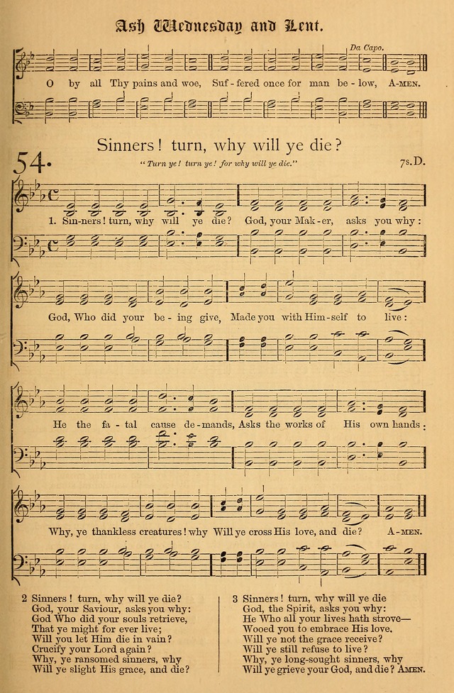 The Hymnal: with tunes old and new page 60