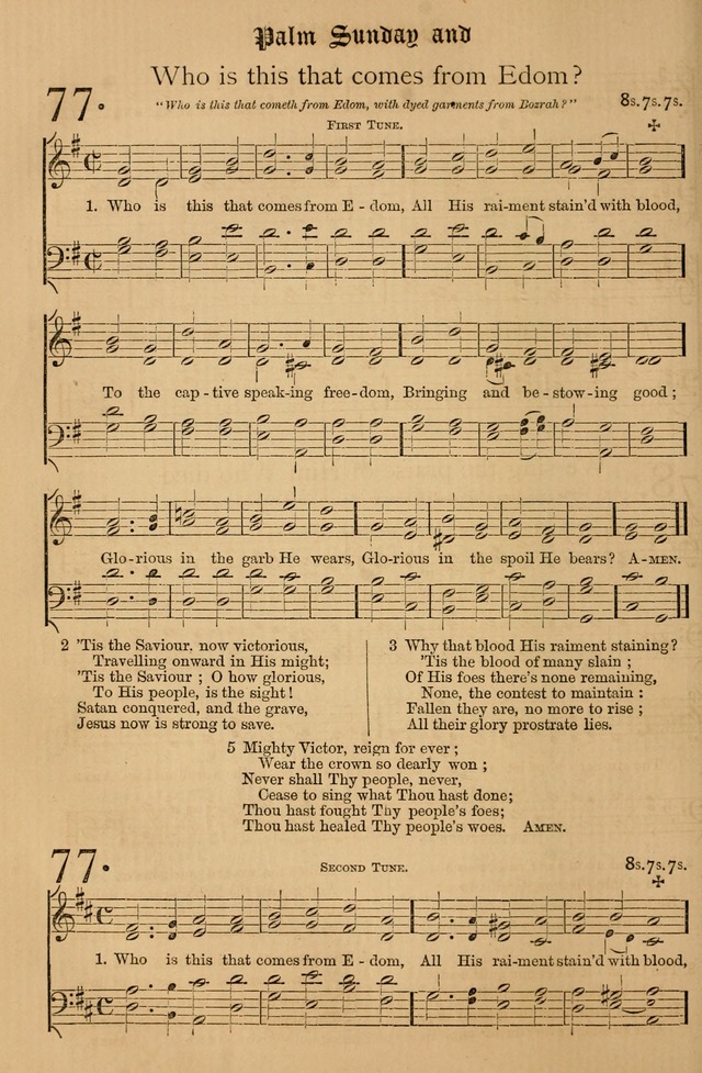 The Hymnal: with tunes old and new page 79