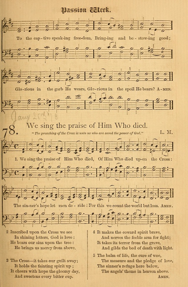 The Hymnal: with tunes old and new page 80