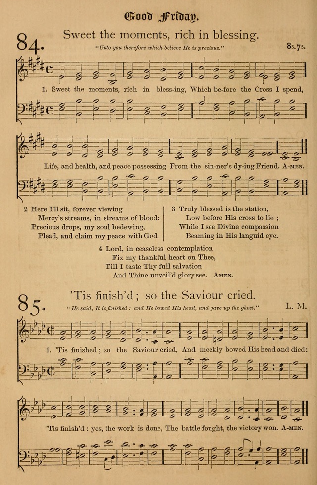 The Hymnal: with tunes old and new page 85