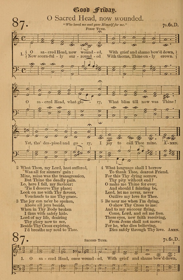 The Hymnal: with tunes old and new page 87