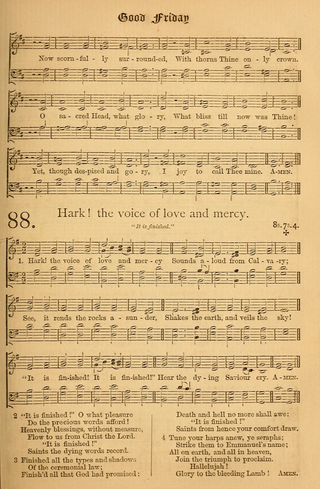 The Hymnal: with tunes old and new page 88