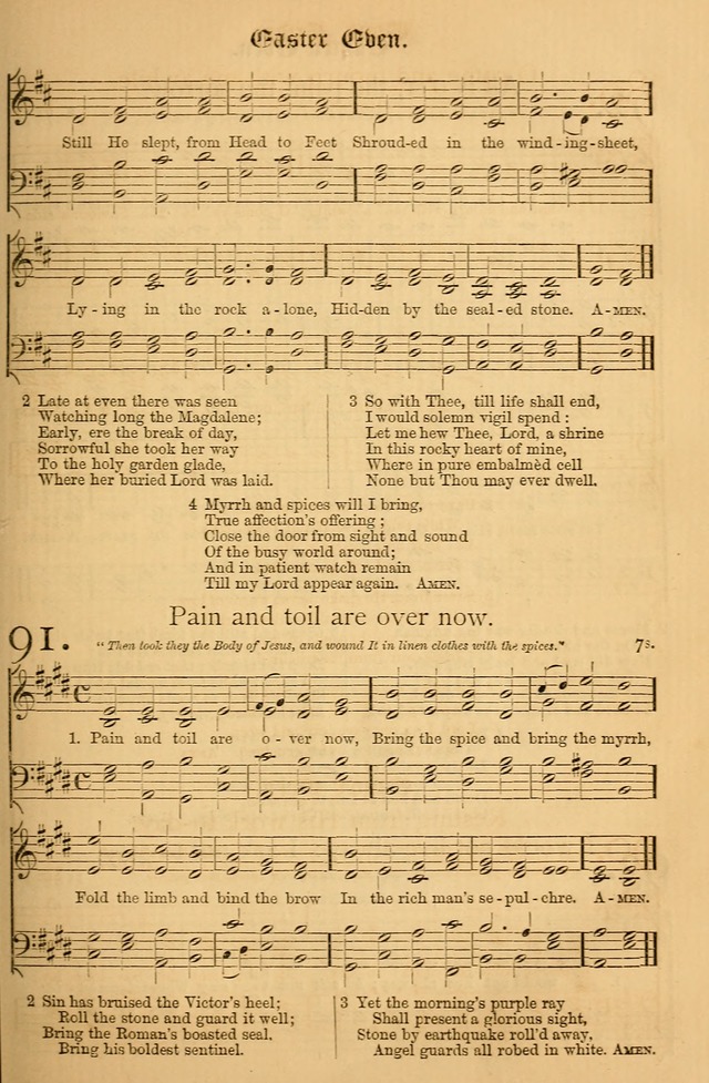 The Hymnal: with tunes old and new page 90