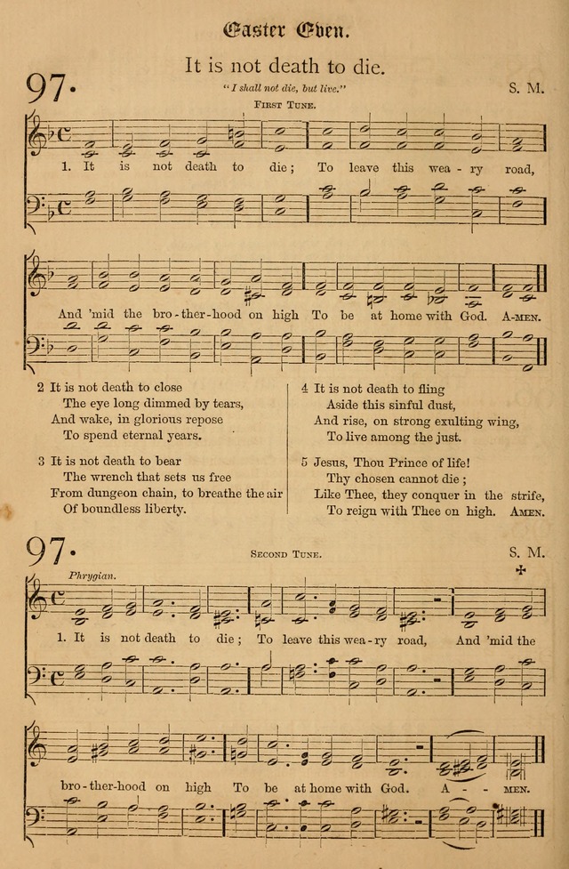 The Hymnal: with tunes old and new page 95