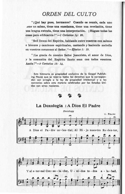 Himnos de Gloria: Cantos de Triunfo page ii