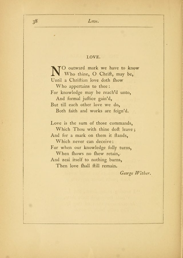Hymns of the Ages: being selections from Wither, Cranshaw, Southwell, Habington, and other sources (2nd series) page 38