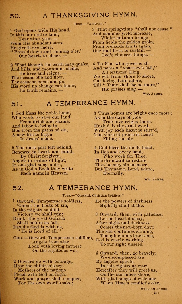 Y.P.S.C.E. Hymns of Christian Endeavor page 35