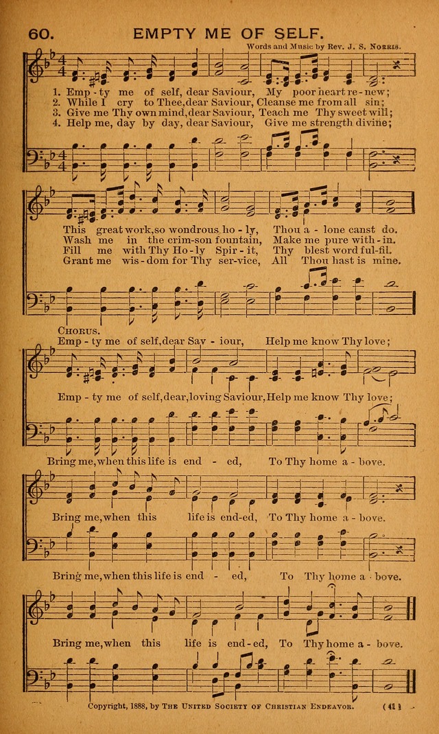 Y.P.S.C.E. Hymns of Christian Endeavor page 41