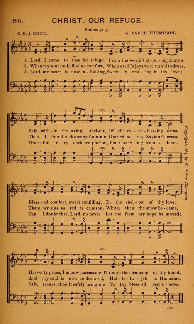 Y.P.S.C.E. Hymns of Christian Endeavor page 45