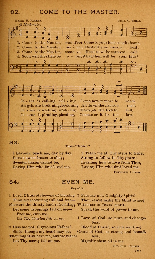 Y.P.S.C.E. Hymns of Christian Endeavor page 55