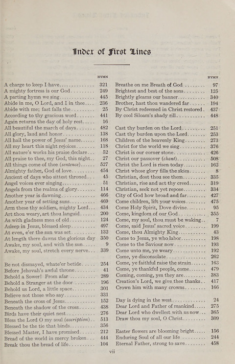 Hymns of the Christian Life page xii