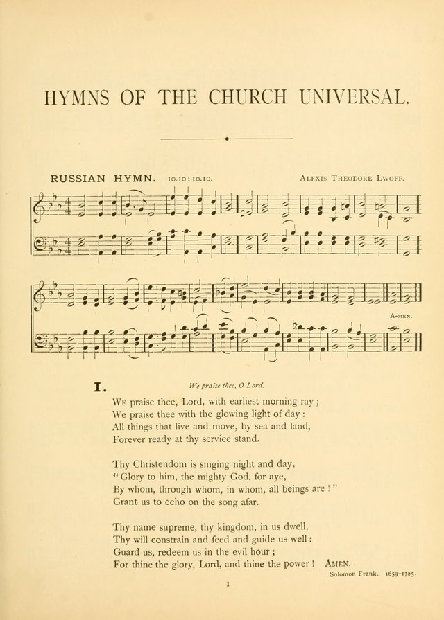 Hymns of the Church Universal page 16