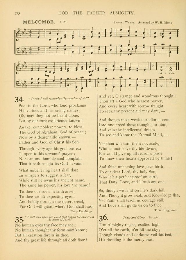 Hymns of the Church Universal page 35
