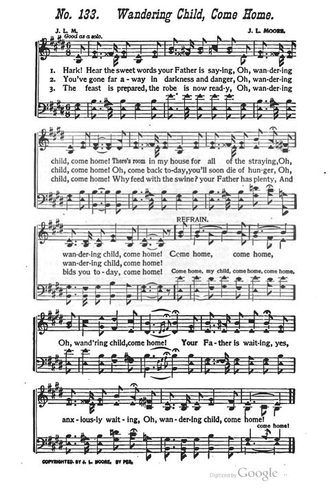 The Harp of Glory: The Best Old Hymns, the Best New Hymns, the cream of song for all religious work and workship (With supplement) page 133