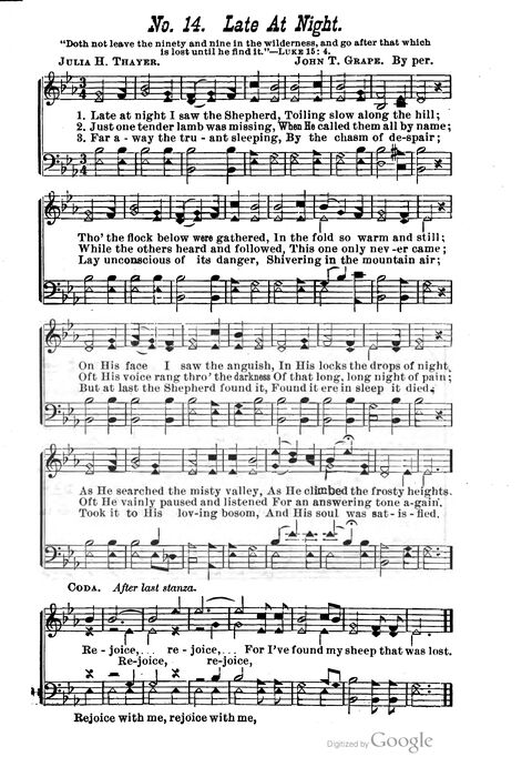 The Harp of Glory: The Best Old Hymns, the Best New Hymns, the cream of song for all religious work and workship (With supplement) page 14