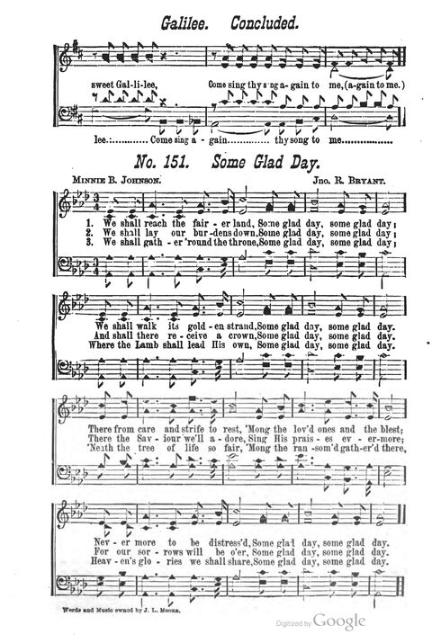 The Harp of Glory: The Best Old Hymns, the Best New Hymns, the cream of song for all religious work and workship (With supplement) page 151