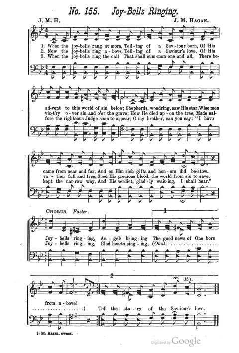 The Harp of Glory: The Best Old Hymns, the Best New Hymns, the cream of song for all religious work and workship (With supplement) page 155