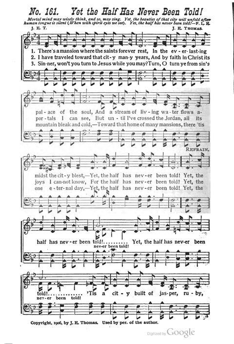 The Harp of Glory: The Best Old Hymns, the Best New Hymns, the cream of song for all religious work and workship (With supplement) page 162