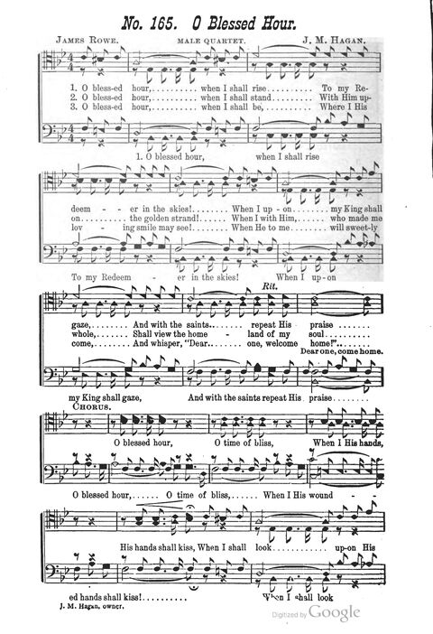 The Harp of Glory: The Best Old Hymns, the Best New Hymns, the cream of song for all religious work and workship (With supplement) page 166