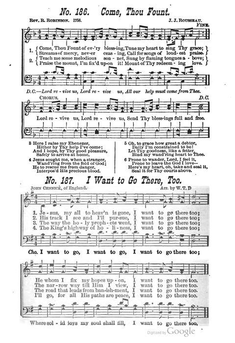 The Harp of Glory: The Best Old Hymns, the Best New Hymns, the cream of song for all religious work and workship (With supplement) page 182