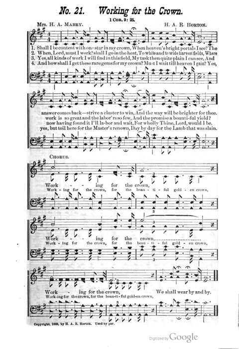 The Harp of Glory: The Best Old Hymns, the Best New Hymns, the cream of song for all religious work and workship (With supplement) page 21