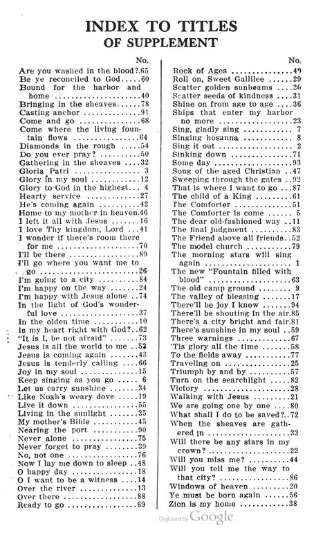 The Harp of Glory: The Best Old Hymns, the Best New Hymns, the cream of song for all religious work and workship (With supplement) page 317