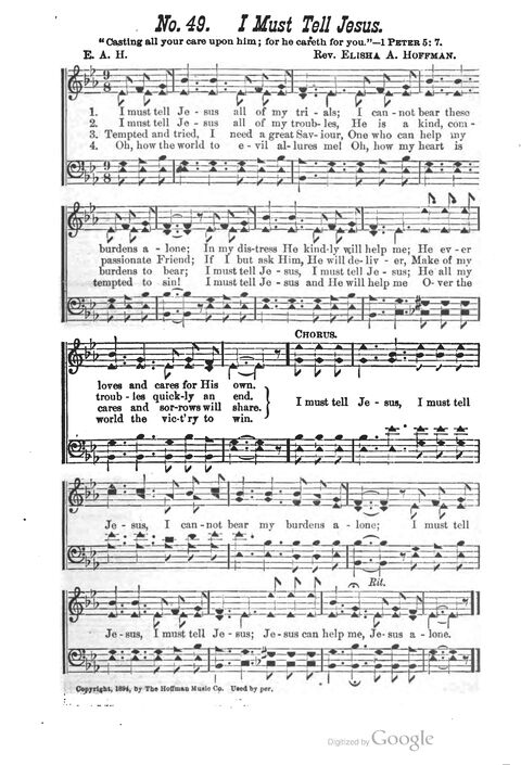 The Harp of Glory: The Best Old Hymns, the Best New Hymns, the cream of song for all religious work and workship (With supplement) page 49