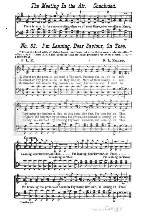 The Harp of Glory: The Best Old Hymns, the Best New Hymns, the cream of song for all religious work and workship (With supplement) page 63