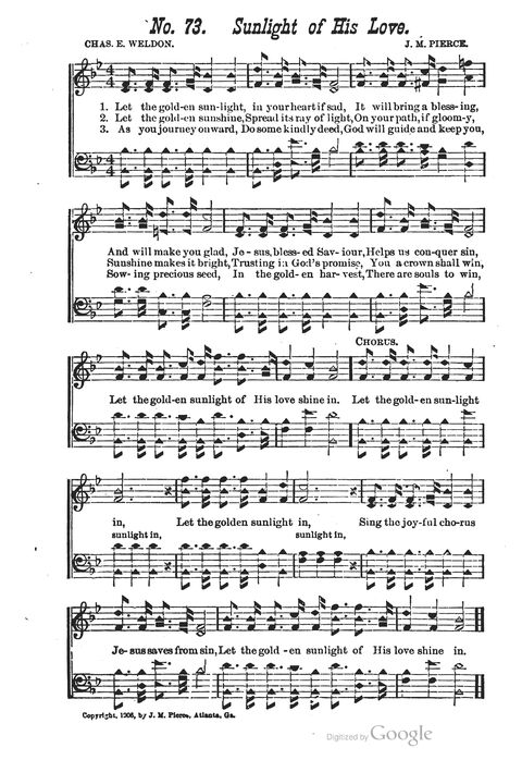 The Harp of Glory: The Best Old Hymns, the Best New Hymns, the cream of song for all religious work and workship (With supplement) page 73