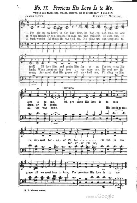 The Harp of Glory: The Best Old Hymns, the Best New Hymns, the cream of song for all religious work and workship (With supplement) page 77