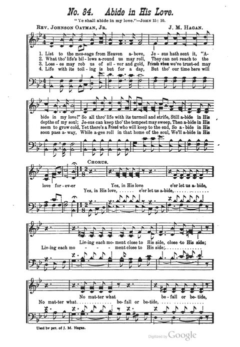 The Harp of Glory: The Best Old Hymns, the Best New Hymns, the cream of song for all religious work and workship (With supplement) page 84