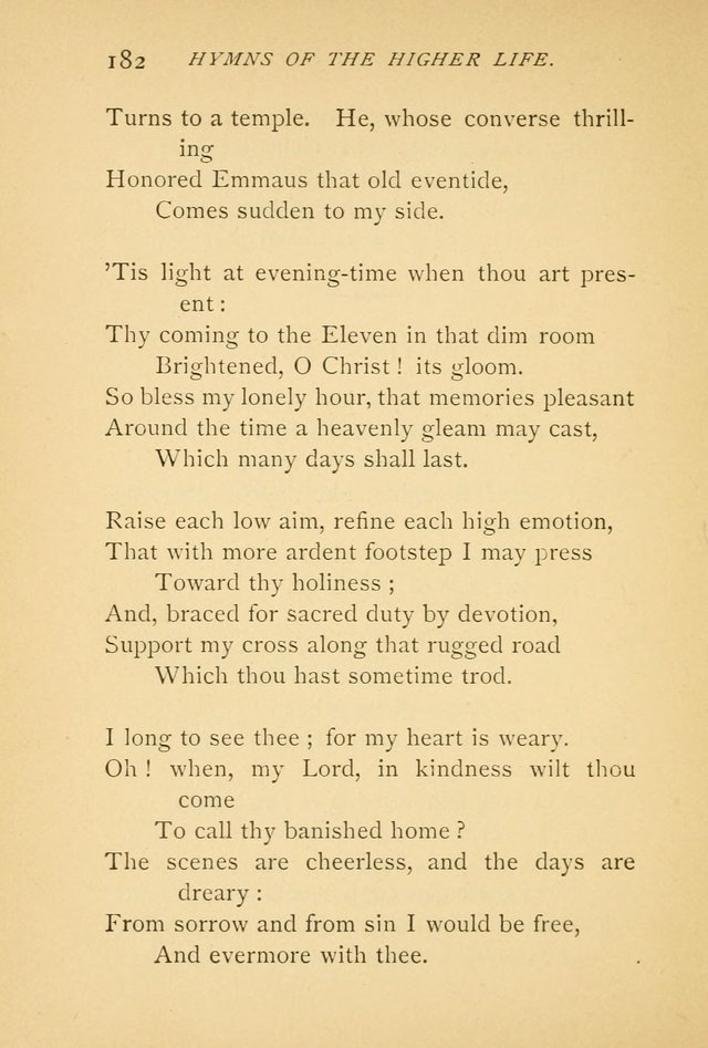 Hymns of the Higher Life page 186