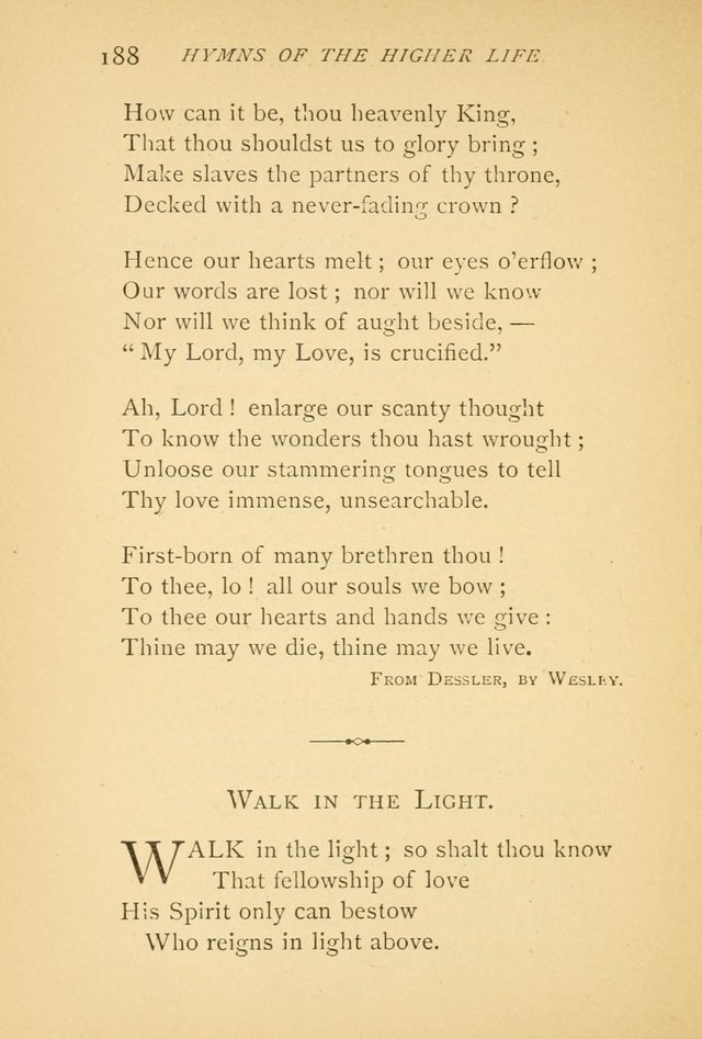 Hymns of the Higher Life page 192