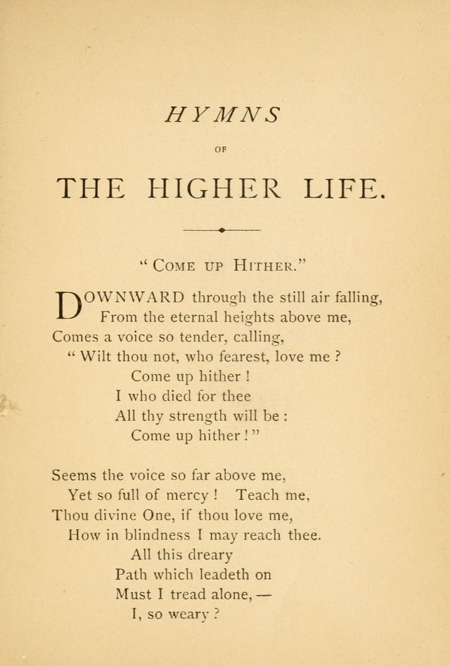 Hymns of the Higher Life page 9