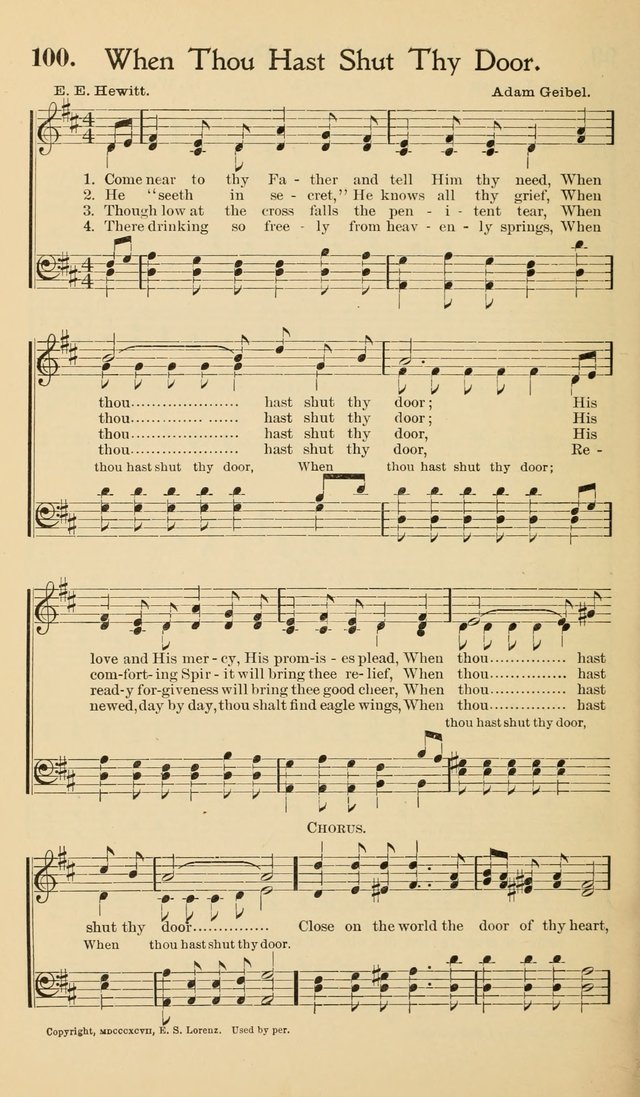 Hymns of the Kingdom: for use in religious meetings page 100
