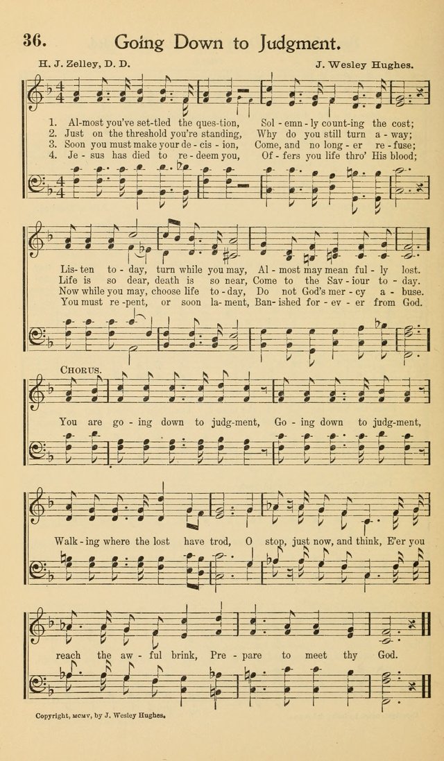 Hymns of the Kingdom: for use in religious meetings page 36