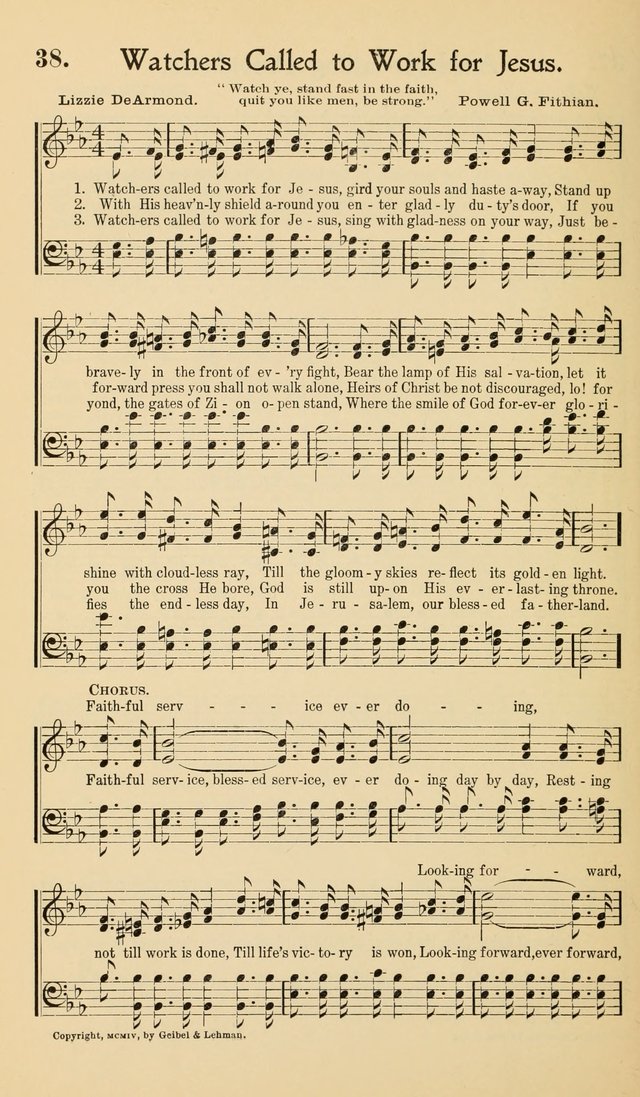 Hymns of the Kingdom: for use in religious meetings page 38