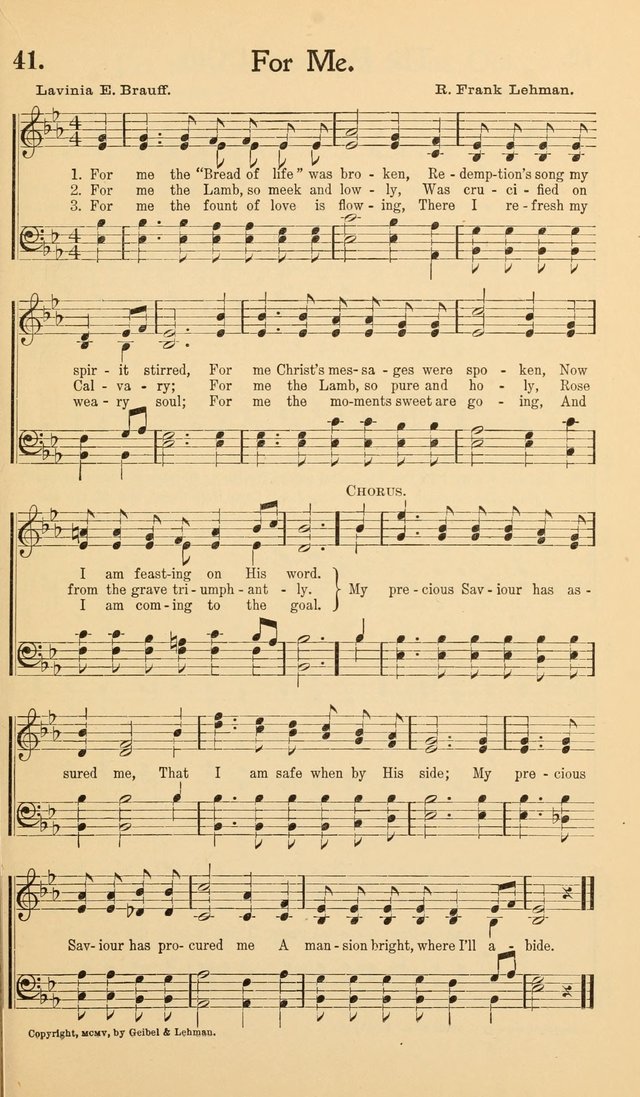 Hymns of the Kingdom: for use in religious meetings page 41