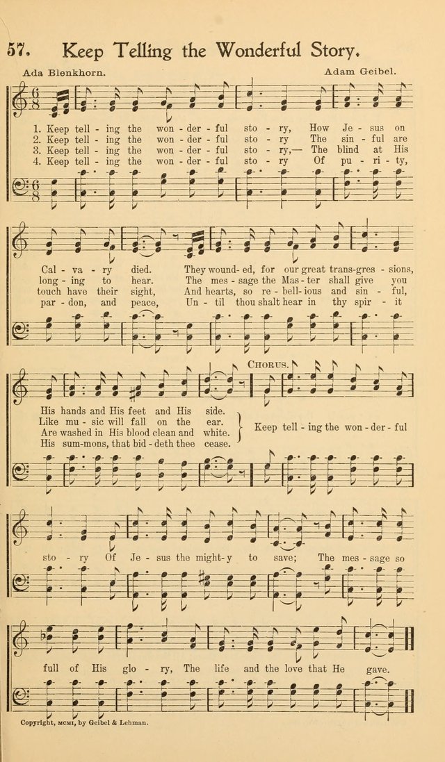 Hymns of the Kingdom: for use in religious meetings page 57