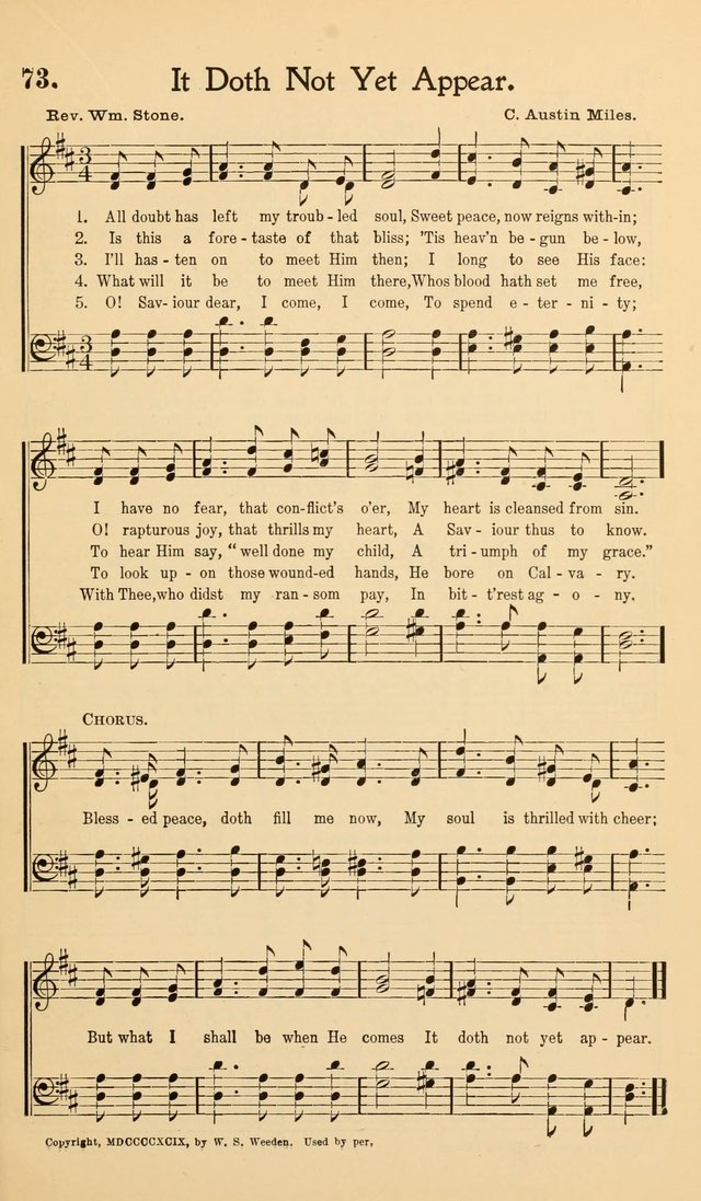 Hymns of the Kingdom: for use in religious meetings page 73